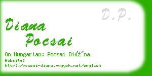 diana pocsai business card